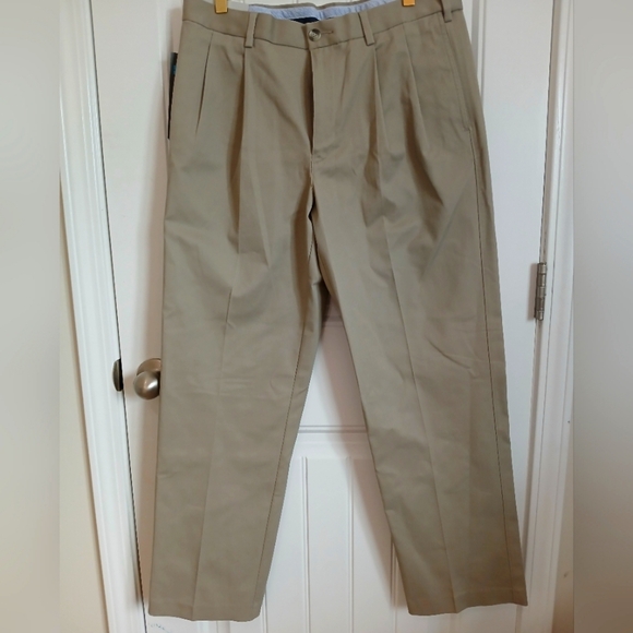 Savane Tan Chinos Classic Straight-Leg Pants - Picture 1 of 4